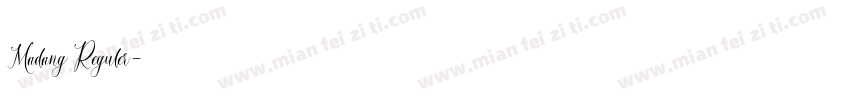 Madang Reguler字体转换